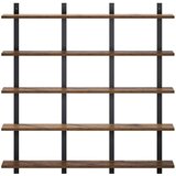  Polica na zidu Staro drvo 102 x 13.5 x 102 cm Konstruirano drvo | shoptok.hr