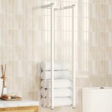  Stalak za ručnike bijeli 25 x 20 x 95 cm čelični | shoptok.hr