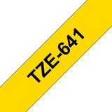 Brother Tze-641 združljiv laminirani trak - 18 mm x 8 metrov črno/rumen, (21405699) | Shoptok.si