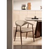 Lomoco NASLANJAČ, kovina, tekstil svetlo siva, barva oreha | Shoptok.si