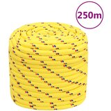 vidaXL vrv za čoln rumena 16 mm 250 m polipropilen | Shoptok.si