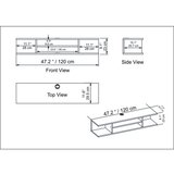 Hanah home pivot - walnut walnut tv stand | ePonuda.com