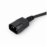 Gembird UPS power strip, 3 Schuko sockets, fused switch, 10 A, C14 plug, 0.6 m cable, black cene
