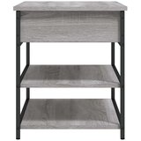  Klupa za cipele siva boja hrasta 70x42,5x50cm konstruirano drvo | shoptok.hr