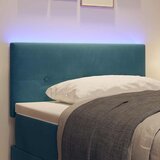  LED glava kreveta s LED trakama Plava 100 cm Baršun | shoptok.hr