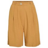 Vila Kratke hlače & Bermuda Noos Prisilla Shorts - Amber Gold Rumena Cene