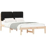  Krevetni okvir s tapiciranim uzglavljem Crna 120 x 190 cm | shoptok.hr
