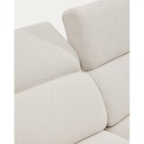 Kave Home Bež nastavljiva sedežna garnitura iz šenilje 214 cm Aurum – | Shoptok.si