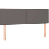  Box spring postelja z vzmetnico siv 140x200 cm umetno usnje, (20898570) | Shoptok.si