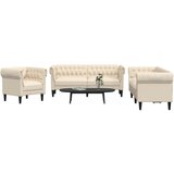  3-dijelni set sofa krem od mikrovlakana | shoptok.hr