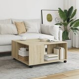 vidaXL Stolić za kavu boja hrasta sonome 80x80x40 cm konstruirano drvo Cijene
