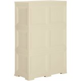  Plastični ormarić 79 x 43 x 125 cm izgled drva angora bijeli | shoptok.hr