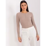 BASIC Feel Good Blouse-RV-BZ-9211.26X-dark beige | Shoptok.si