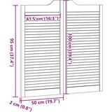  Vrata na rasklapanje Prirodna 100 x 50 cm Masivna borovina | shoptok.hr