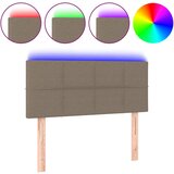 Maison Chic led posteljno vzglavje - vzglavna omarica - nočna omarica taupe 90x5x78/88 cm blago, (21706056) Cene