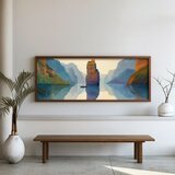 WALLXPERT FAH023-120 Multicolor Decorative Framed MDF Painting | Eponuda.com