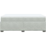 vidaXL Krevet s oprugama i madracem svjetlosivi 120x190 cm baršunasti | shoptok.hr