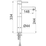 Unitas Fresh baterija za umivaonik visoka 00048