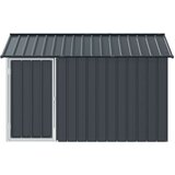 vidaXL Temno siva Vroče pocinkano jeklo 112 x 215 x 141 cm Vzdržljivo | Shoptok.si