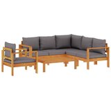  5-dijelna set vrtnih sofa od masivnog drva bagrema s jastucima | Eponuda.ba