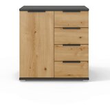 XORA Komoda Endora, Barva Hrasta, Barva Grafita | Shoptok.si