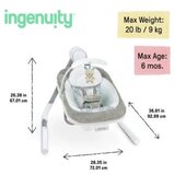 Kids II 12058 ingenuity ljuljaska anyway sway™ spruce™ 0-9m (max 9kg) ( SKU12058 ) cene