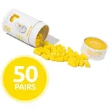 Čepki Za Ušesa Iz Pene - Haspro Tube50 Yellow - 50 Parov