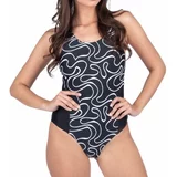 AQUOS RETHINA Ženski jednodjelni kupaći kostim, crna, veličina