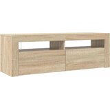  TV ormarić s LED svjetlima boja hrasta sonome 120 x 35 x 40 cm Smeđa | Shoptok.si