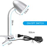 Aigostar Stona lampa sa stezaljkom 1xE27/11W/230V srebrna/hrom | Eponuda.com