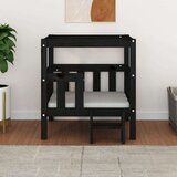  Krevet za pse crna 65 5x43x70 cm od masivne borovine | shoptok.hr