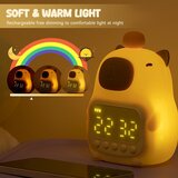 Venisymlis Nočna Lučka Capybara Z Digitalno Budilko, Ljubka Lučka Za Otroško Sobo, Silikonska Nočna Lučka Z Možnostjo Polnjenja Zatemnitve, (22068223) | Shoptok.si