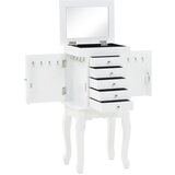 The Living Store Prostostoječa omarica za nakit bela - Omarica Za Nakit, (21435954) | Shoptok.si
