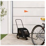 vidaXL za bicikl za ljubimce crna od tkanine i željeza | shoptok.hr