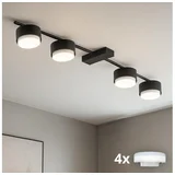 LED RGB prigušiva spot svetiljka MONO 4xGX53/14W/230V Wi-Fi Tuya crna