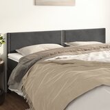 Uzglavlja 2 kom tamnosiva 90x5x78/88 cm baršunasta | shoptok.hr