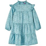  Dječja haljina s dugim rukavima plava 128 | shoptok.hr