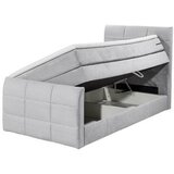 MID.YOU POSTELJA BOXSPRING 100 cm x 200 cm , tekstil, leseni material svetlo siva | Shoptok.si