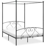  Okvir za krevet s nadstrešnicom sivi metalni 140 x 200 cm Cene
