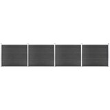 vidaXL Set panela za ogradu WPC 699 x 146 cm sivi Cijene