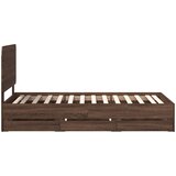  Krevetna konstrukcija Smeđi hrast 75 x 190 cm Inženjersko Drvo | shoptok.hr