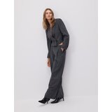 Reserved Plisirane hlače širokih nogavica - tamnosivo | shoptok.hr