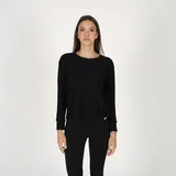 Ženska majica dugih rukava Lucia, Crna