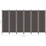 vidaXL Sobna pregrada sa 6 panela antracit 300 x 180 cm | shoptok.hr