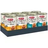 Carny Cat Drink 8 x 140 ml - Mešano pakiranje (piščanec in tuna)