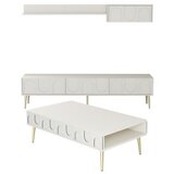 Hanah home Set TV ormarić i klub stolić Lyon 3, 4 dijela, krem | Eponuda.ba