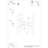 Sollux Bela stenska svetilka ø 2,5 cm Fideus – | Shoptok.si