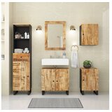 VidaXL 5-dijelni set kupaonskog namještaja od masivnog drva manga VidaXL 5-dijelni set kupaonskog namještaja od masivnog drva manga Slike