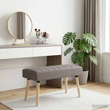  Klupa s utorima Sivosmeđa 80 x 40 x 46 cm Tkanina | Eponuda.com