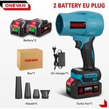 ONEVAN Električni blower, 300000RPM motor, 350M/S pretok zraka, 2 baterijski set, (5000193312) | Shoptok.si